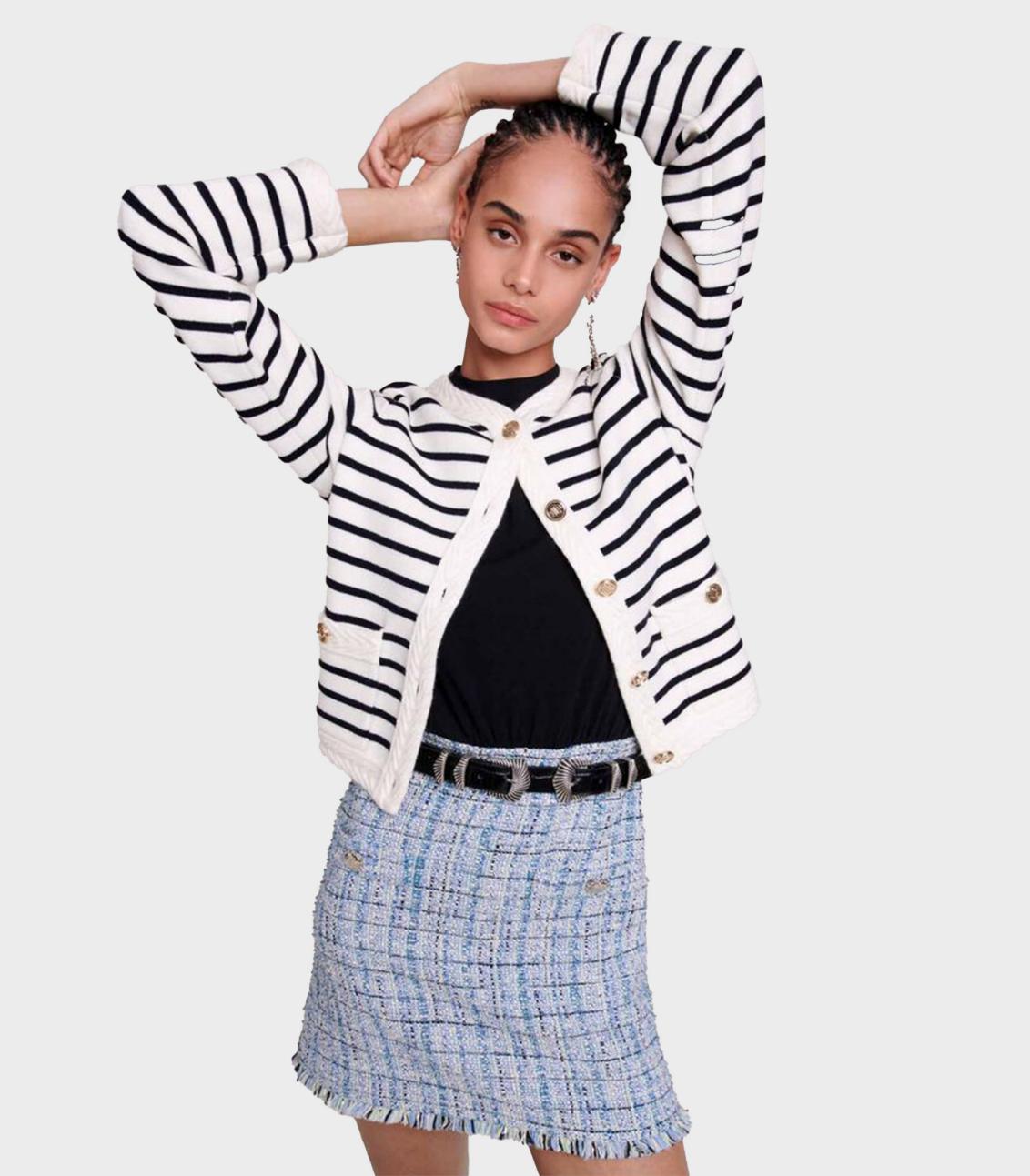 Navy / Ecru