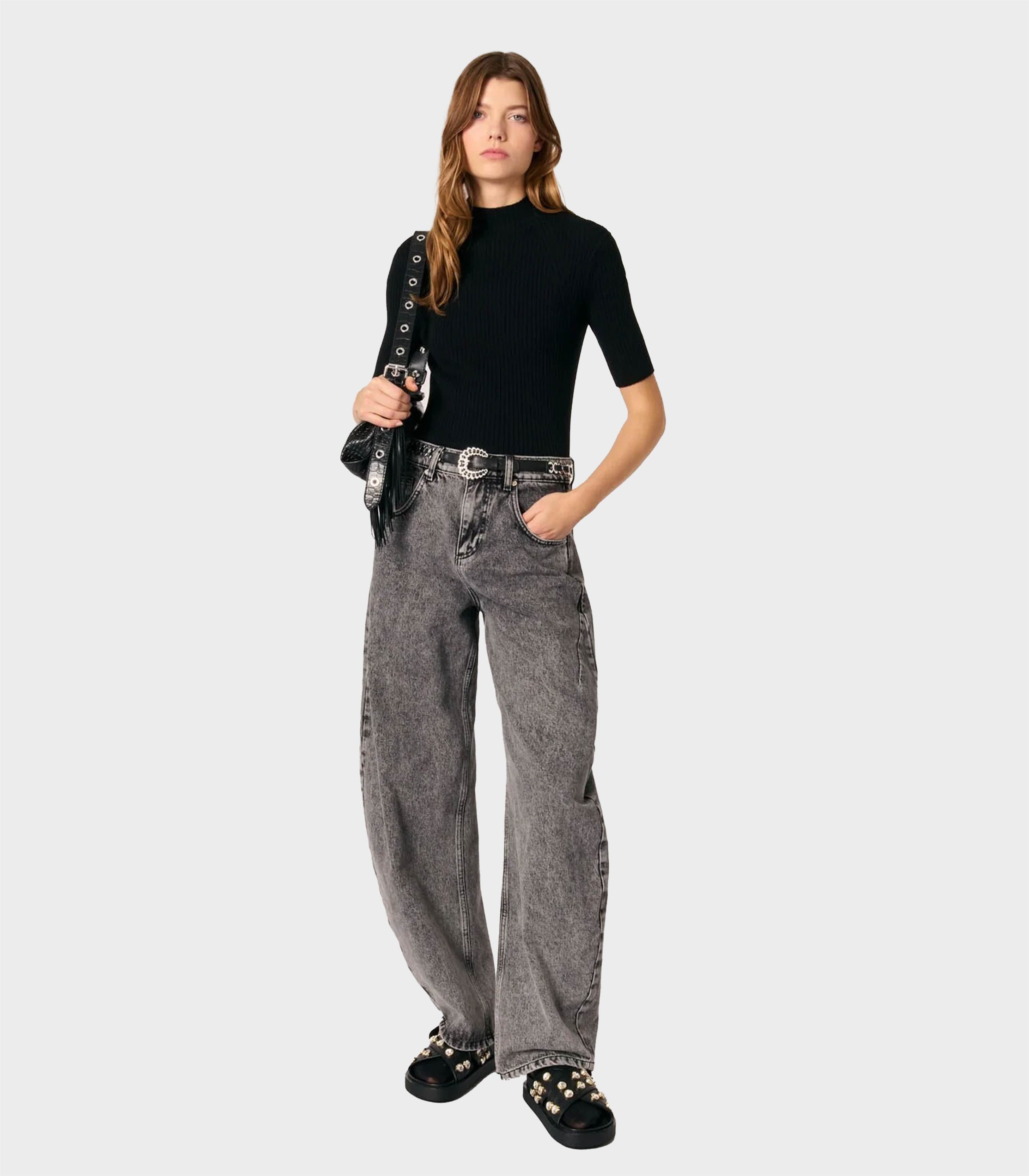 Rib knit top – MAJE Egypt