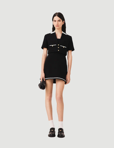 2-in-1 tweed dress