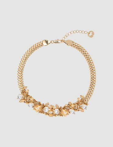 Asymmetric Wide Chain Bracelet