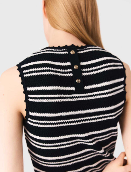 Navy \ White stripe