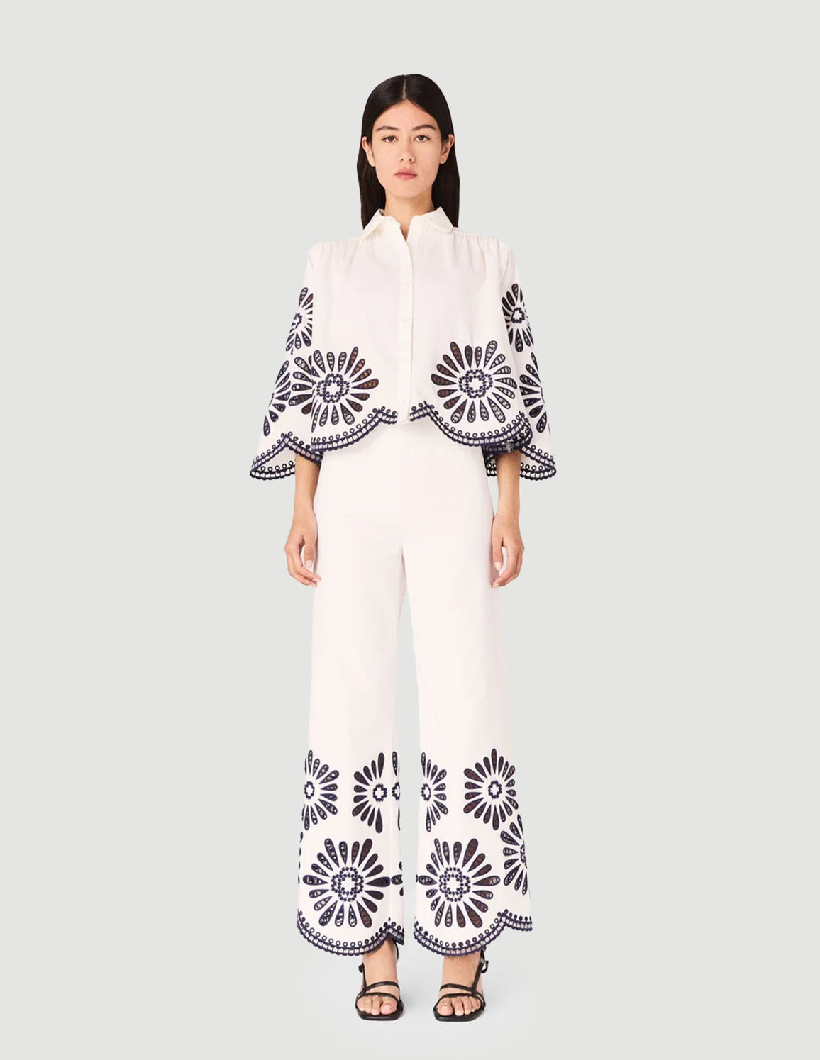 White / Navy