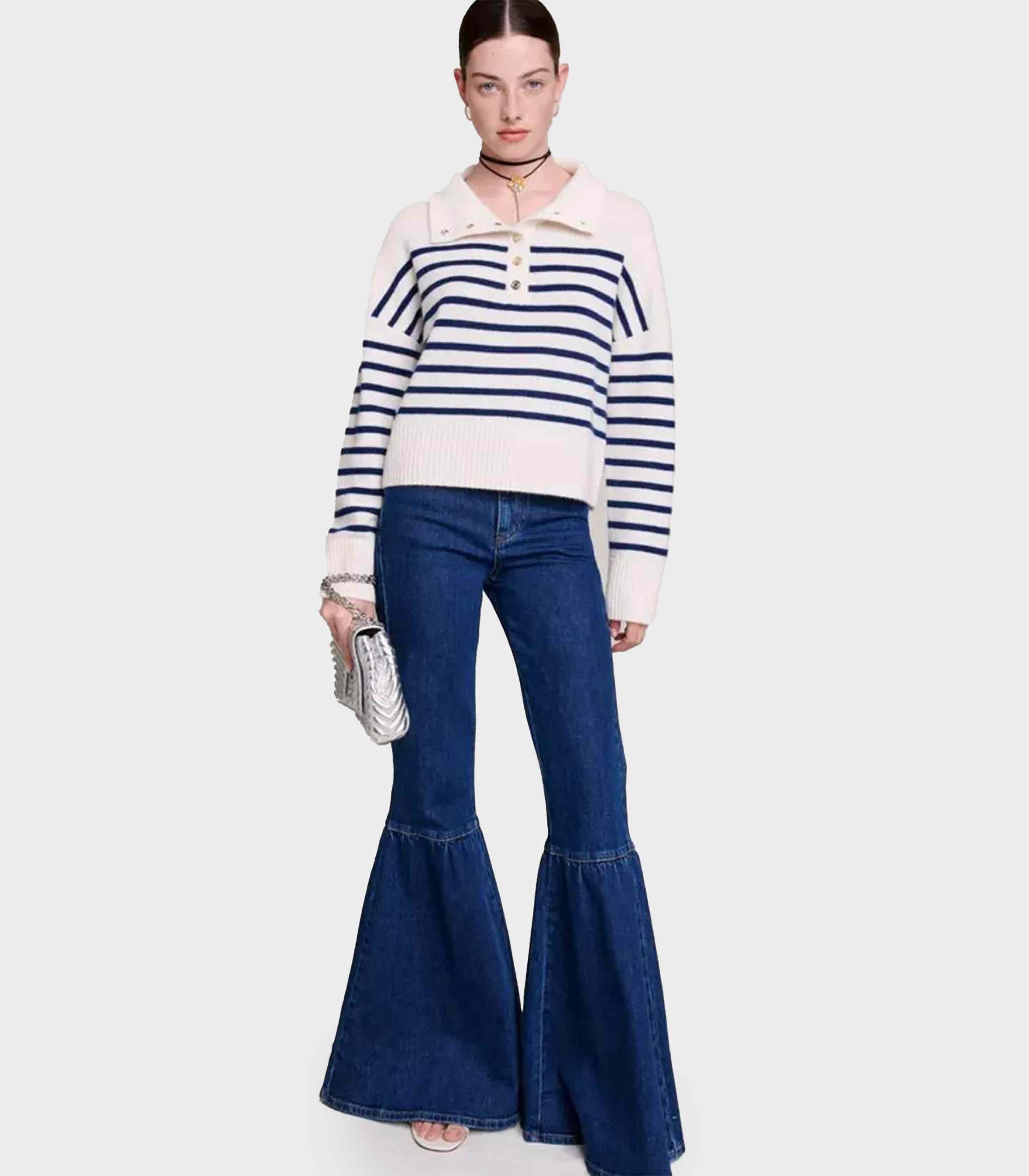 Navy / Ecru