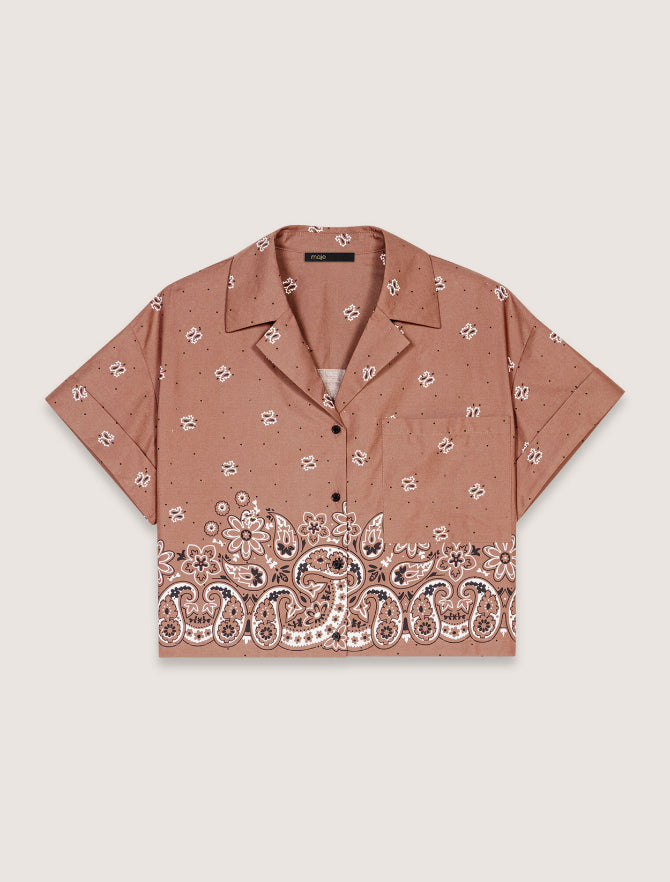 Brown bandana print