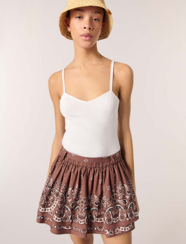 Brown bandana print