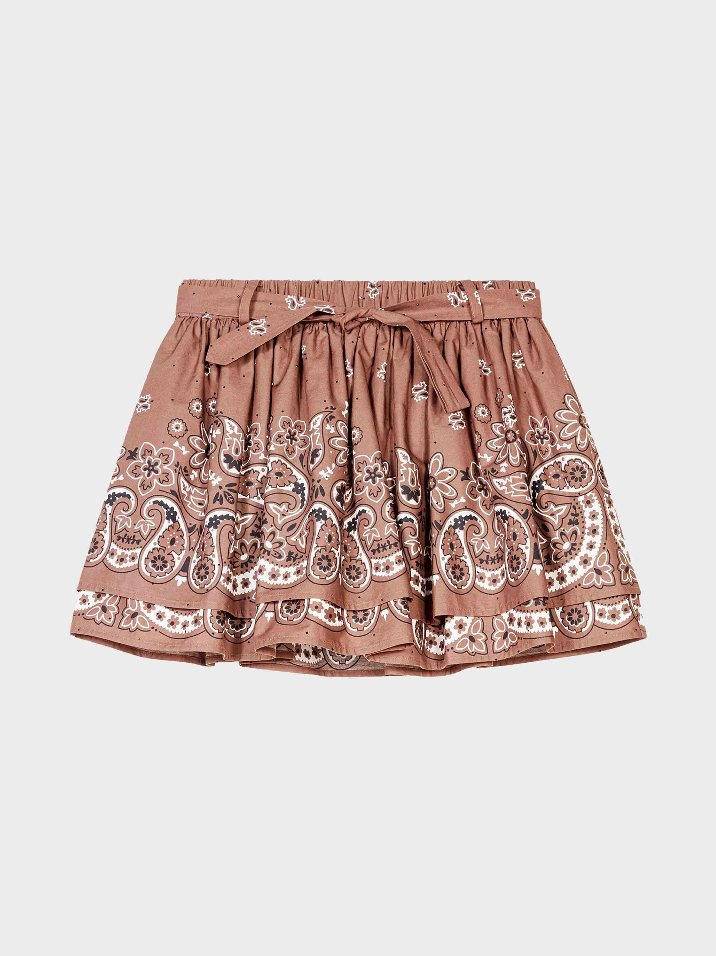 Brown bandana print