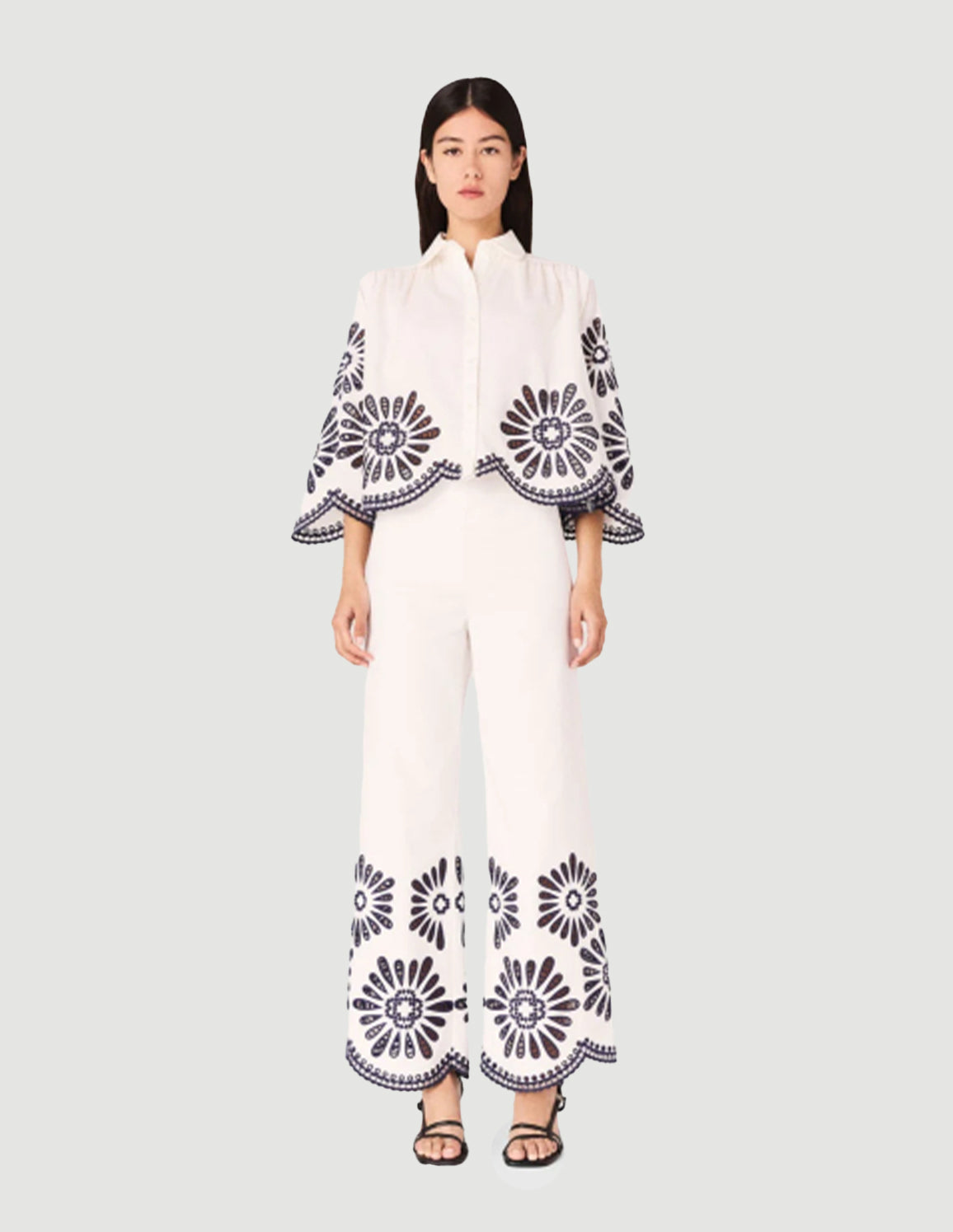 White / Navy