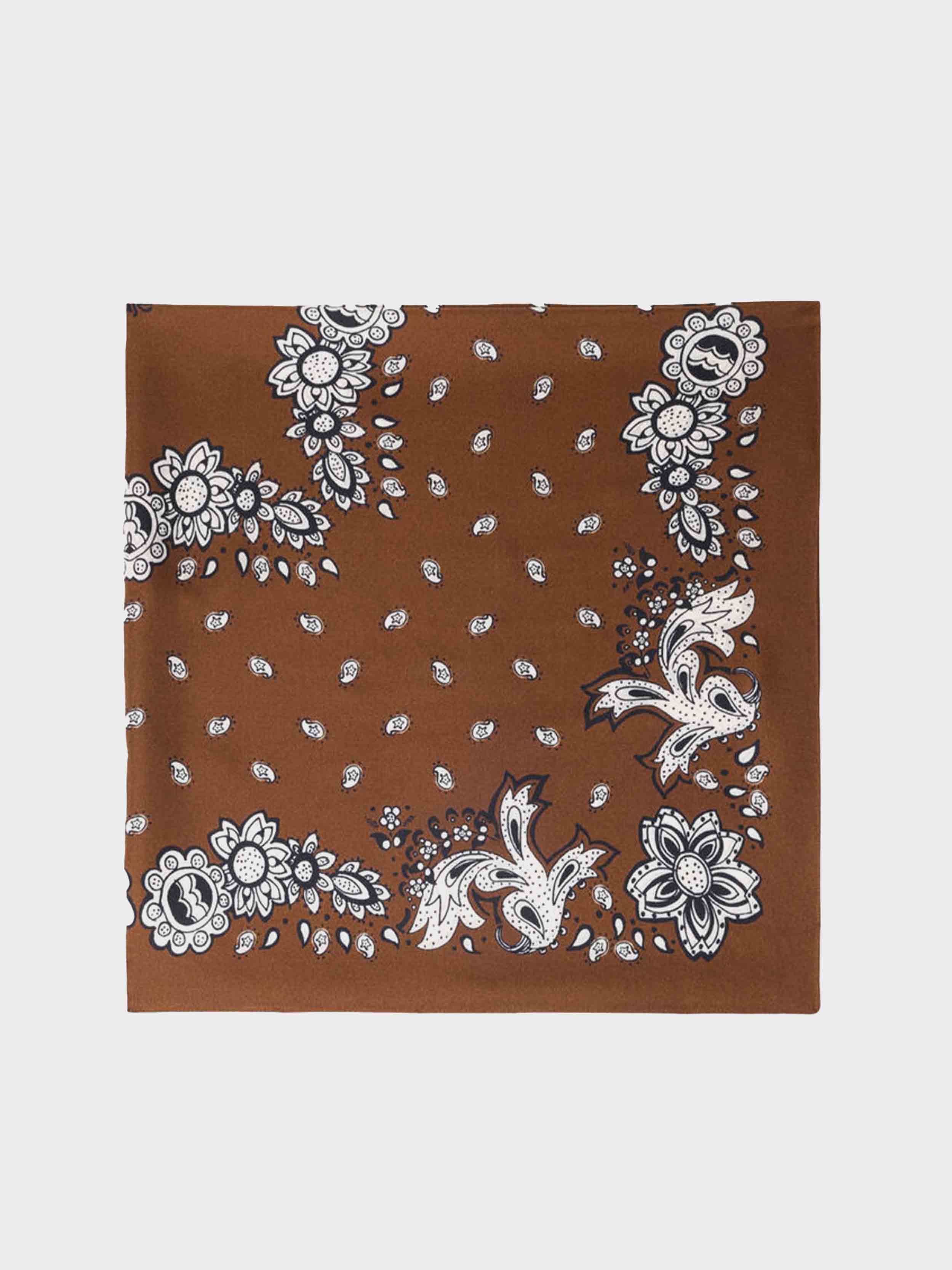 Brown bandana print