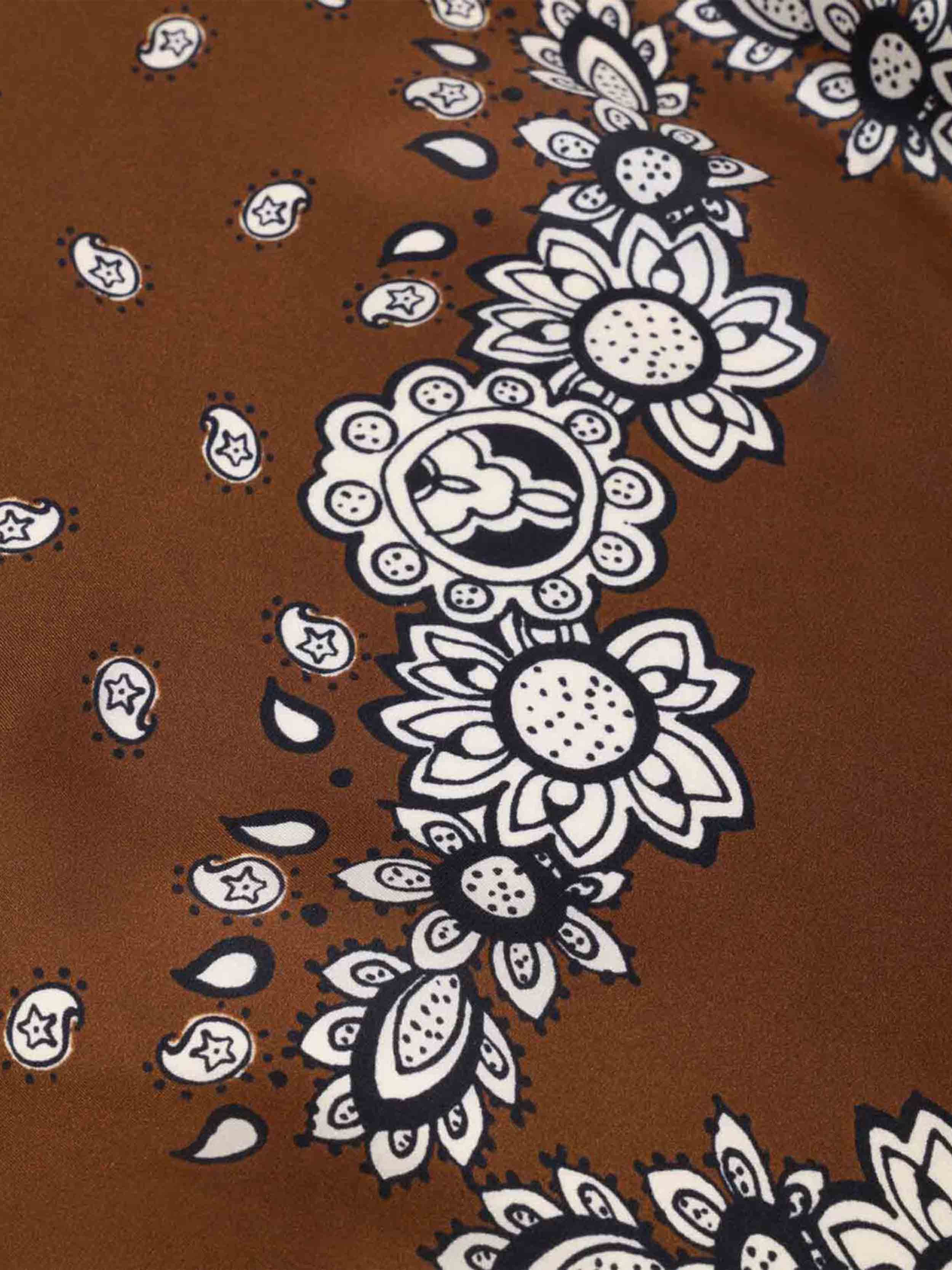 Brown bandana print